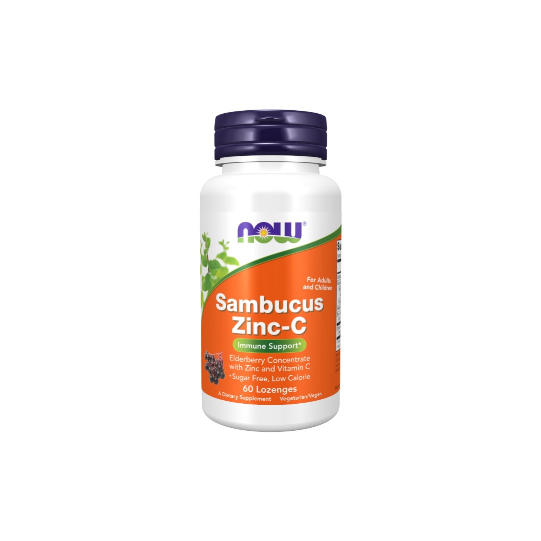 Sambucus Zink-C 60 Lutschtabletten Now Foods
